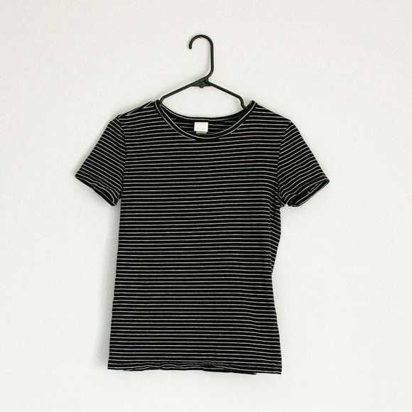 Black+White Striped Tee - Picture 1 of 3